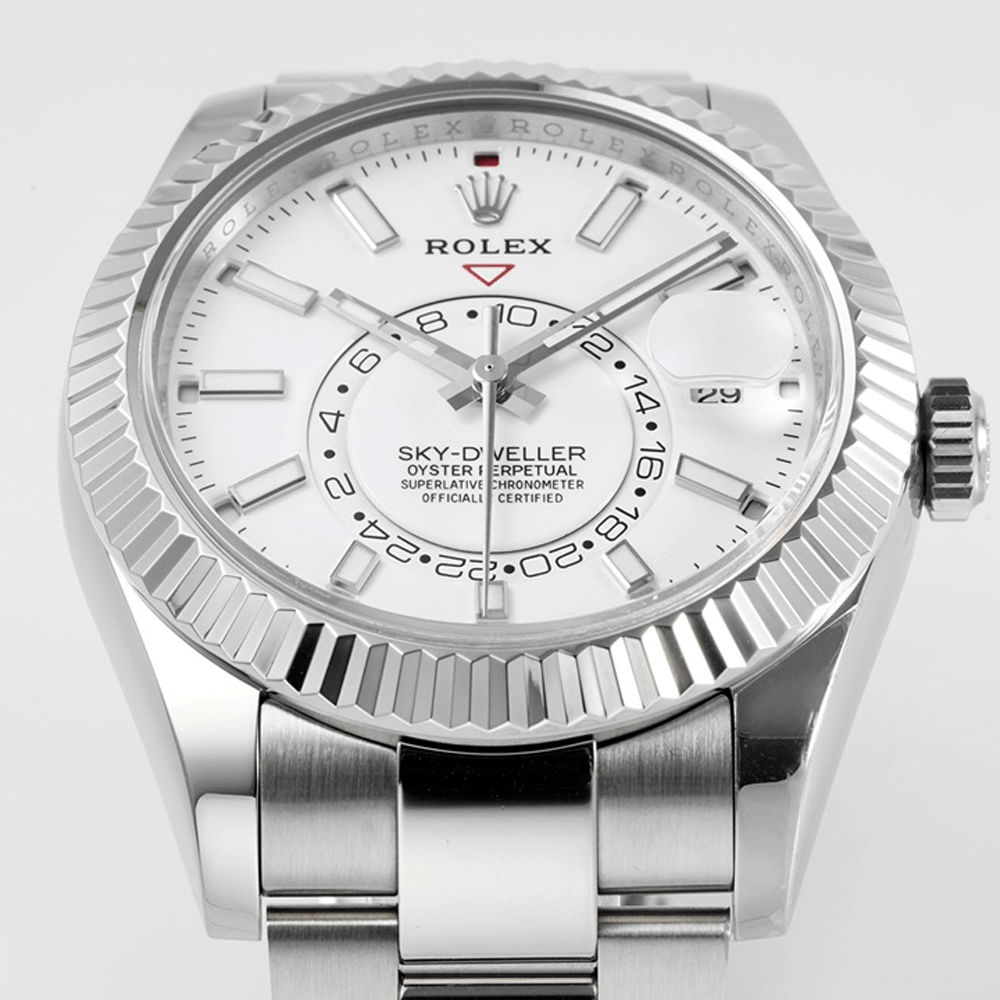 롤렉스 스카이드웰러 화이트 다이얼 SS 오이스터 브레이슬릿 42mm 326934