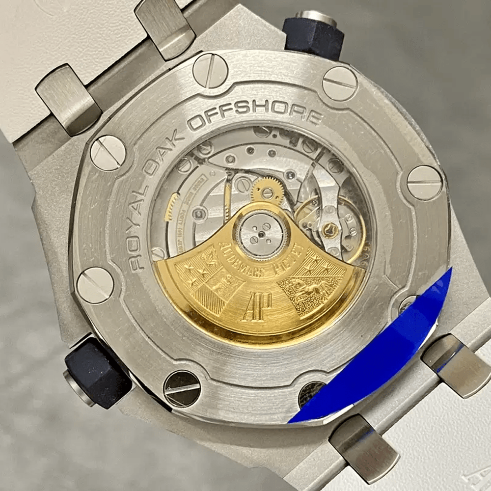 APS공장 오데마피게 로얄오크 오프쇼어 다이버 화이트 텍스처 다이얼 SS 화이트 러버 스트랩 42mm 15710