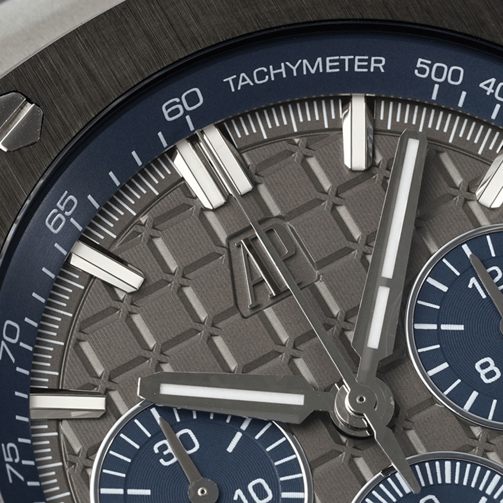 APF공장 오데마피게 로얄오크 오프쇼어 크로노그래프 그레이 다이얼 SS 그레이 러버 밴드 44mm 26420