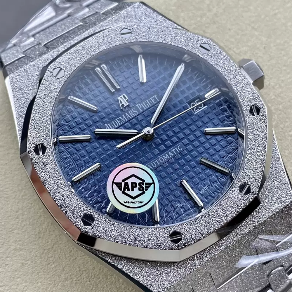 APS공장 오데마피게 로얄오크 프로스트 청판 다이얼 SS 브레이슬릿 41mm V3 15410