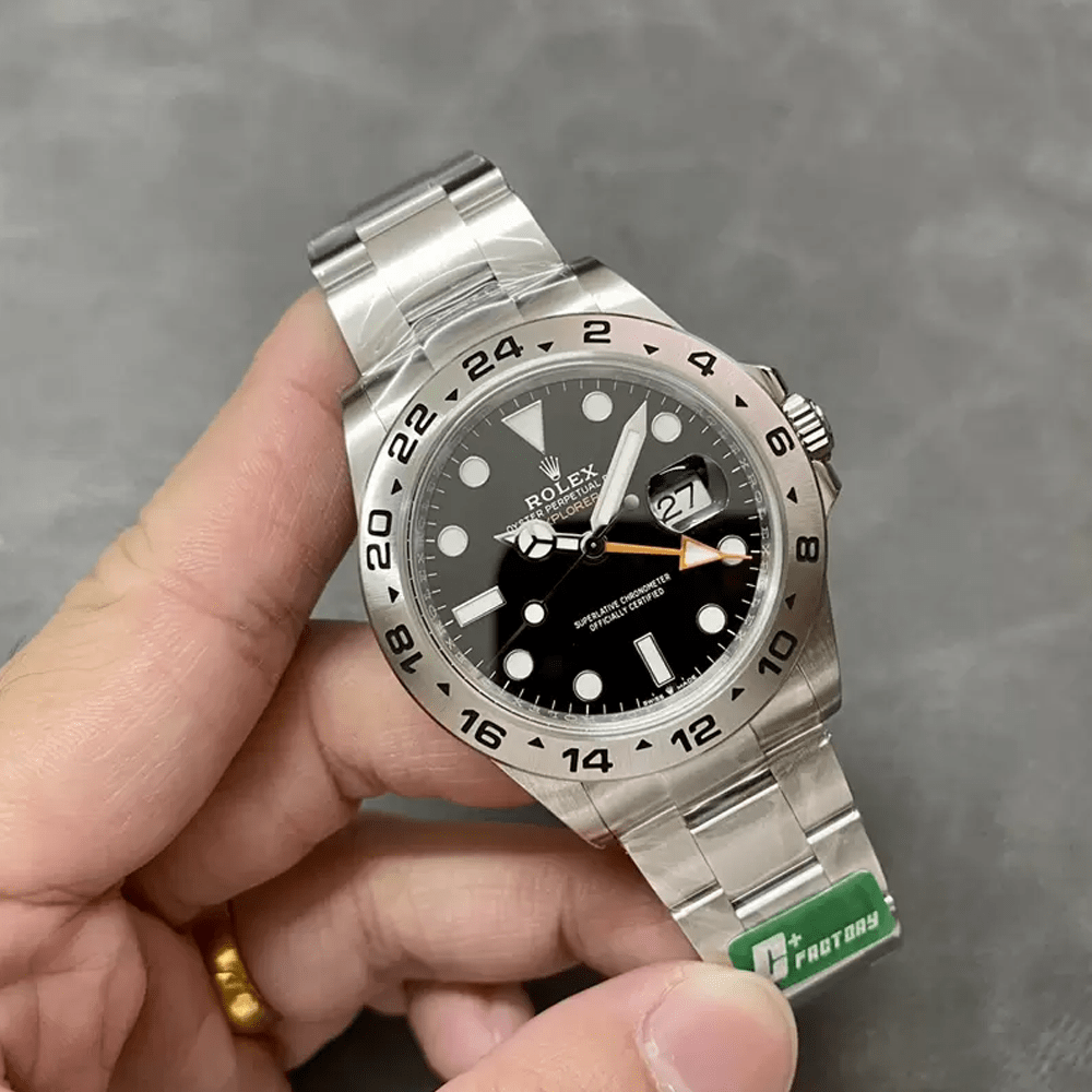 C+공장 롤렉스 익스플로러 II 검판 다이얼 SS 브레이슬릿 42mm 226570