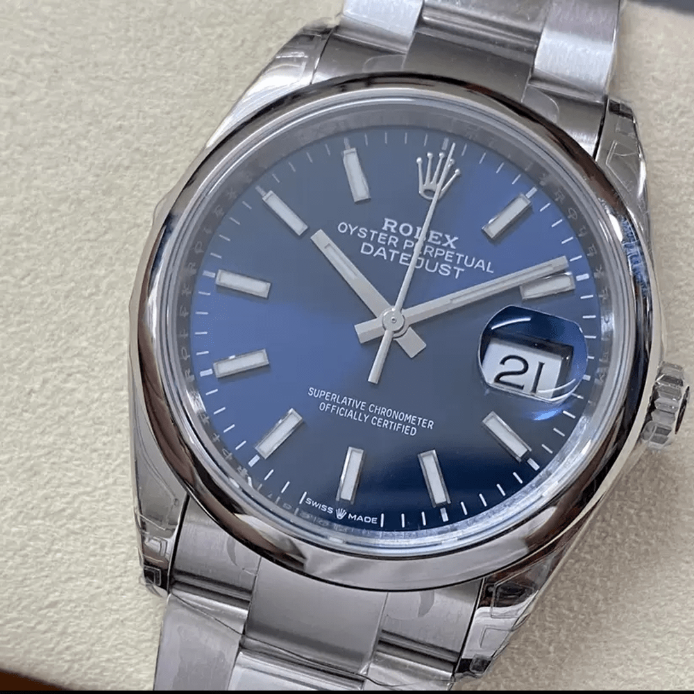 VS공장 롤렉스 데이저스트 청판 다이얼 스무스 베젤 오이스터 36mm 126200