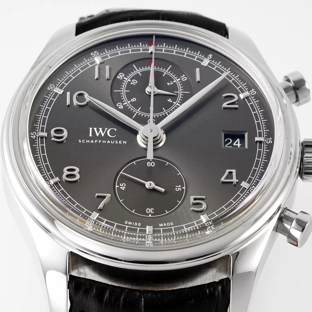 APS공장 IWC 포르투기저 크로노그래프 클래식 가죽 스트랩 42mm IW390404