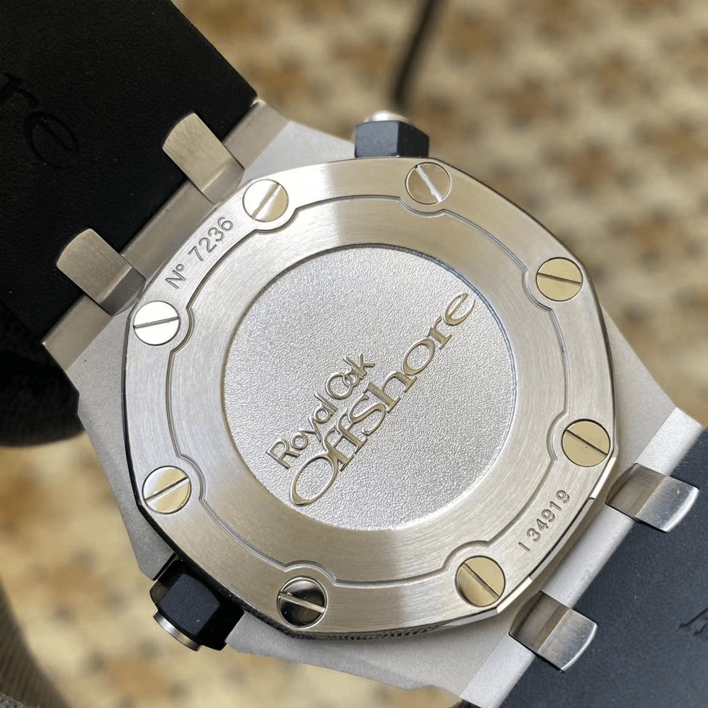 APS공장 오데마피게 로얄오크 오프쇼어 검판 텍스처 다이얼 블렉 러버 스트랩 42mm V2 15703