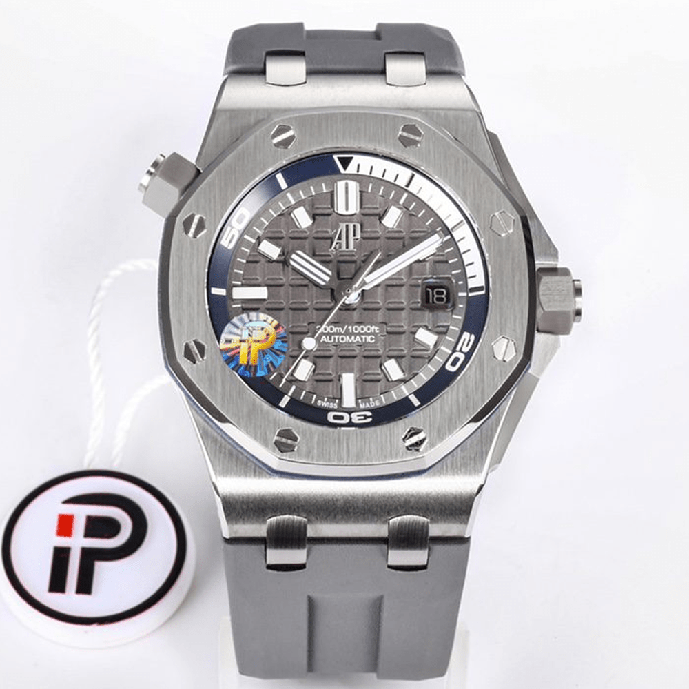 IP공장 오데마피게 로얄오크 오프쇼어 다이버 그레이 다이얼 그레이 러버 스트랩 42mm 15720ST