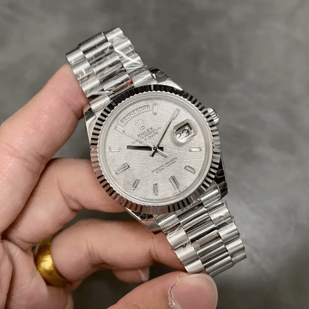 롤렉스 데이데이트 운석 다이얼 바게트다이아 40mm V3(텅스텐 헤비 버전) 228239