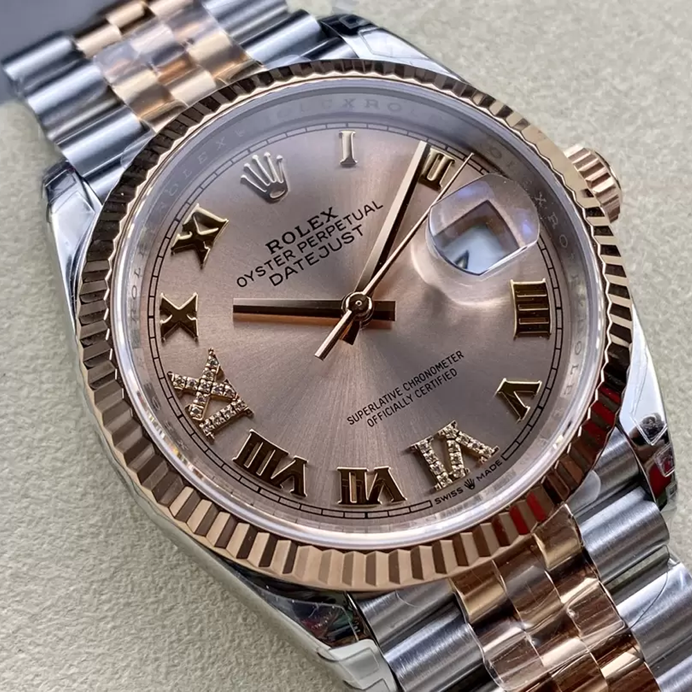 VS공장 롤렉스 데이저스트 로즈골드 로만 다이얼 콤비 쥬빌레 36mm 126231
