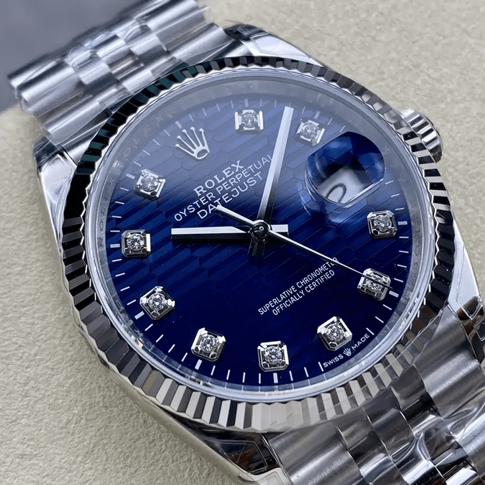 VS공장 롤렉스 데이저스트 청판 텍스처 다이얼 10P다이아 SS 쥬빌레 36mm 126234