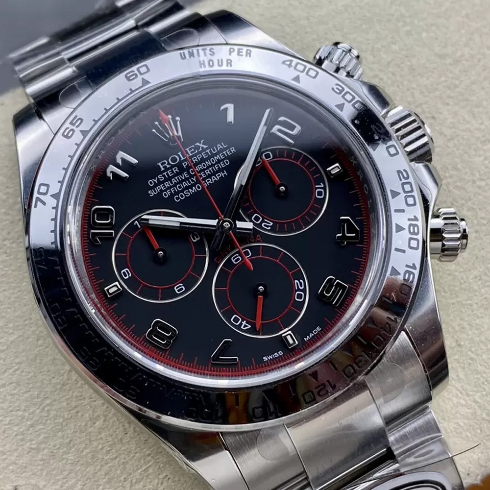 롤렉스 데이토나 크로노그래프 레이싱 다이얼 SS 브레이슬릿 40mm 116509