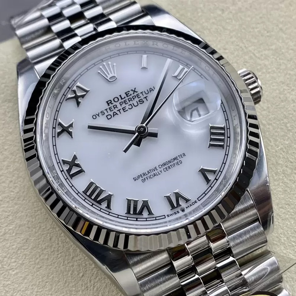 클린공장 롤렉스 데이저스트 흰판 로만 다이얼 SS 쥬빌레 36mm 126234