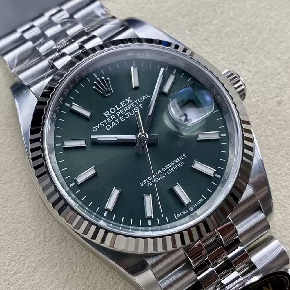 클린공장 롤렉스 데이저스트 녹판 다이얼 바인덱스 SS 쥬빌레 36mm 126234