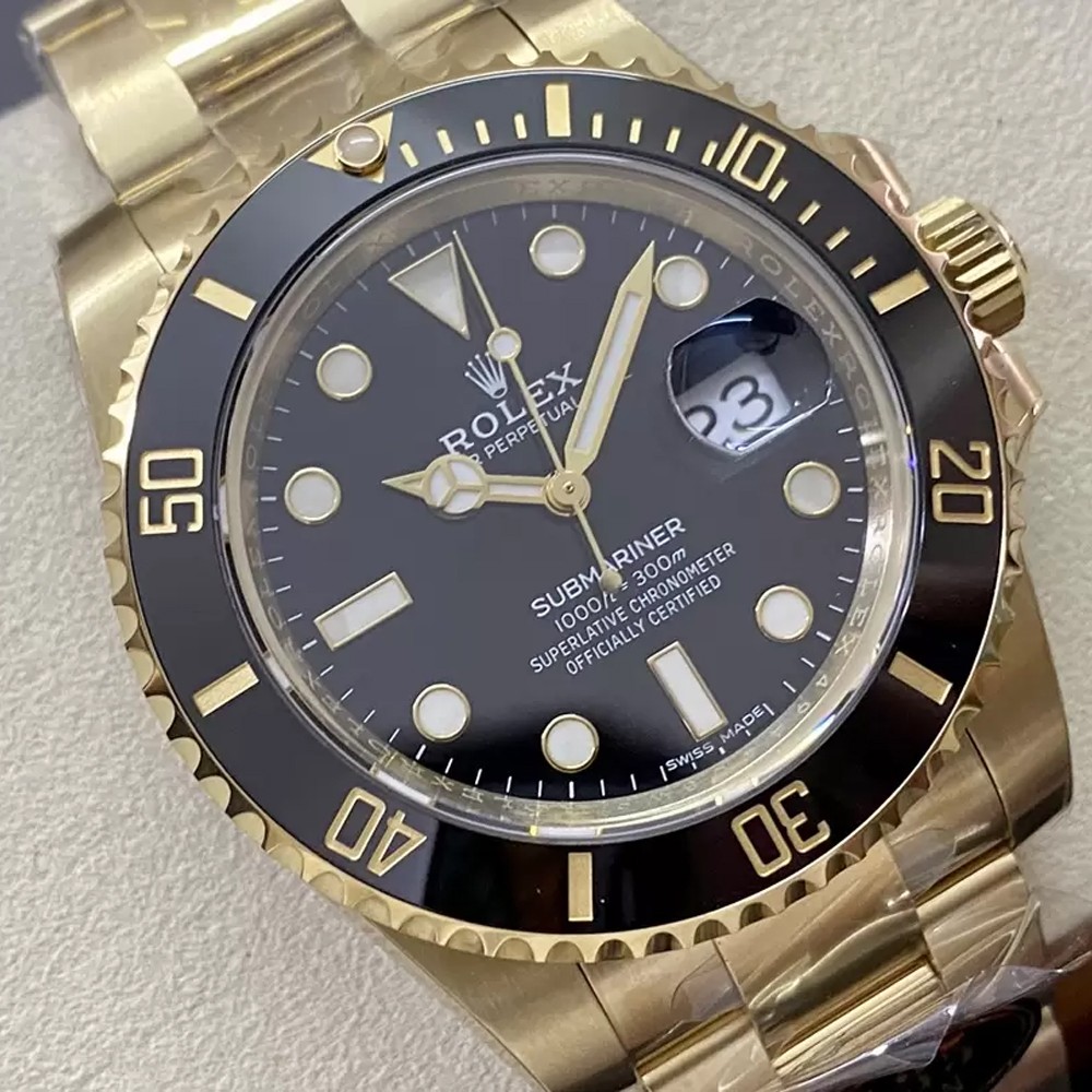 클린공장 롤렉스 서브마리너 검판 YG 금통 40mm 116618LN