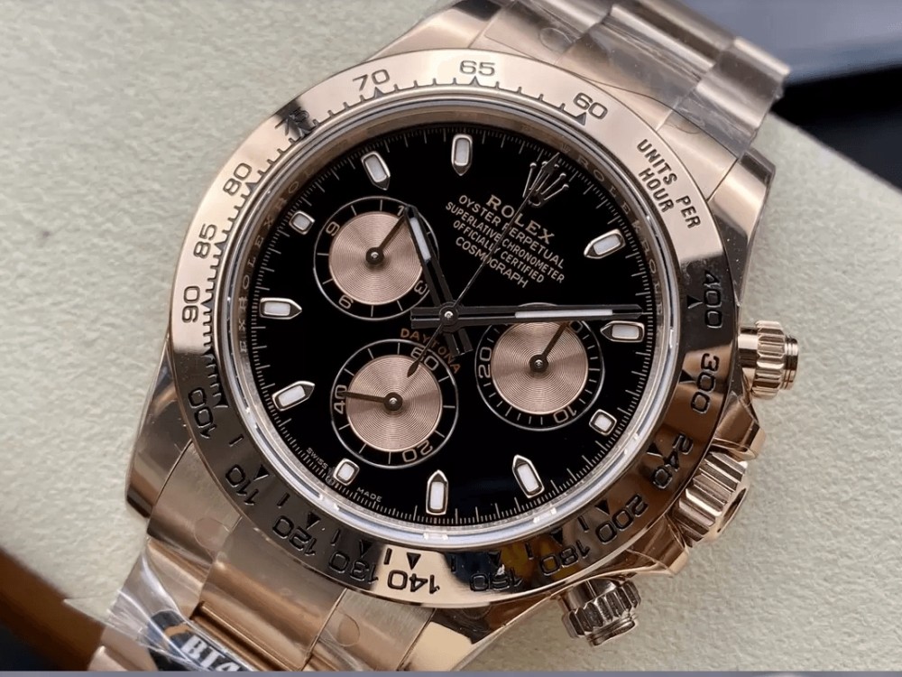 BT공장 롤렉스 데이토나 크로노그래프 검판 다이얼 8P다이아 로즈골드 금통 40mm 116505