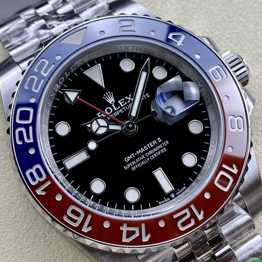 C+공장 롤렉스 GMT 마스터2 펩시걸 쥬빌레 브레이슬릿 40mm 126710 BLRO