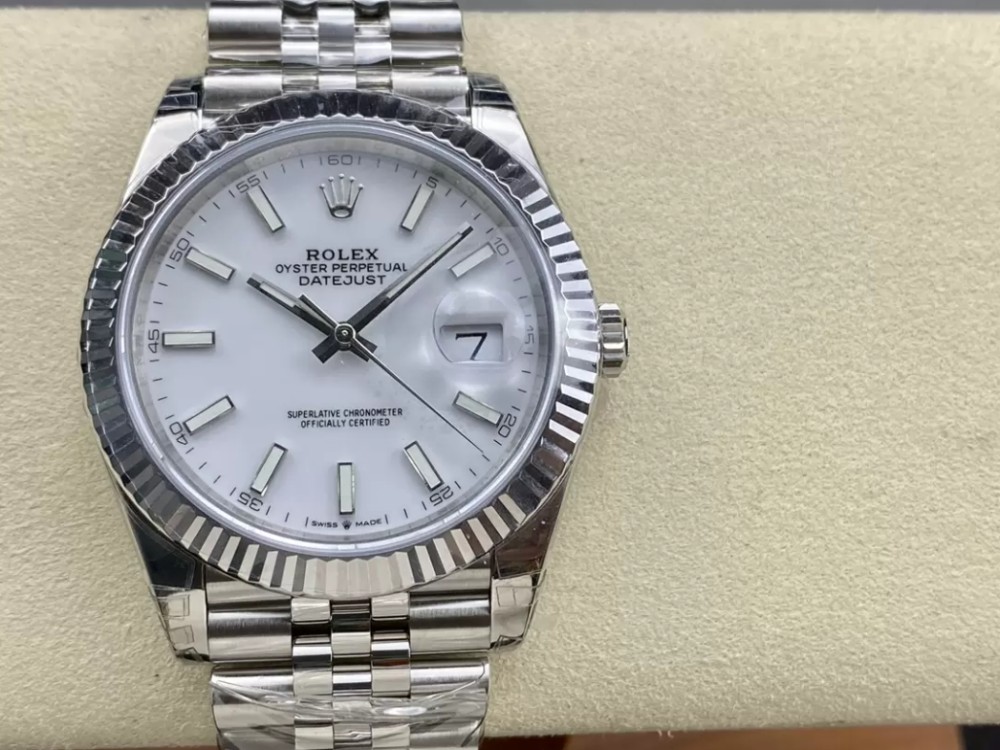 VS공장 롤렉스 데이저스트 화이트 다이얼 바인덱스 SS 쥬빌레 41mm 126334