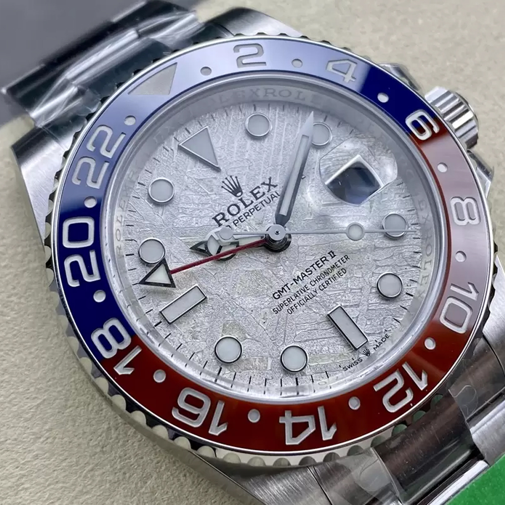 롤렉스 GMT 마스터2 펩시 운석 메테오 다이얼 오이스터 브레이슬릿 40mm 126719 BLRO