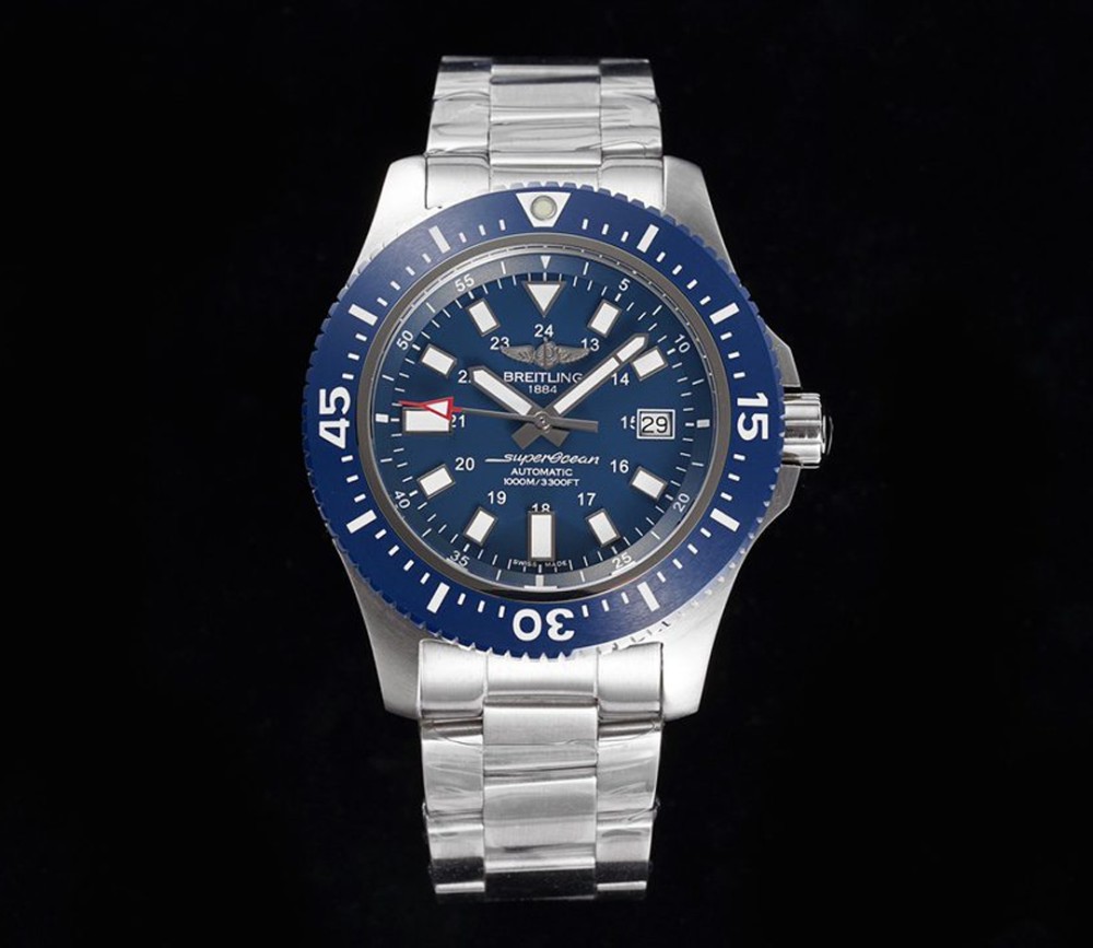 TF공장 브라이틀링 슈퍼오션 스페셜 에디션 블루 다이얼 SS 브레이슬릿 44mm Y1739316