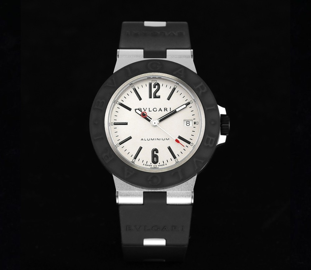 BV공장 불가리 화이트 다이얼 알루미늄 워치 40mm 103382