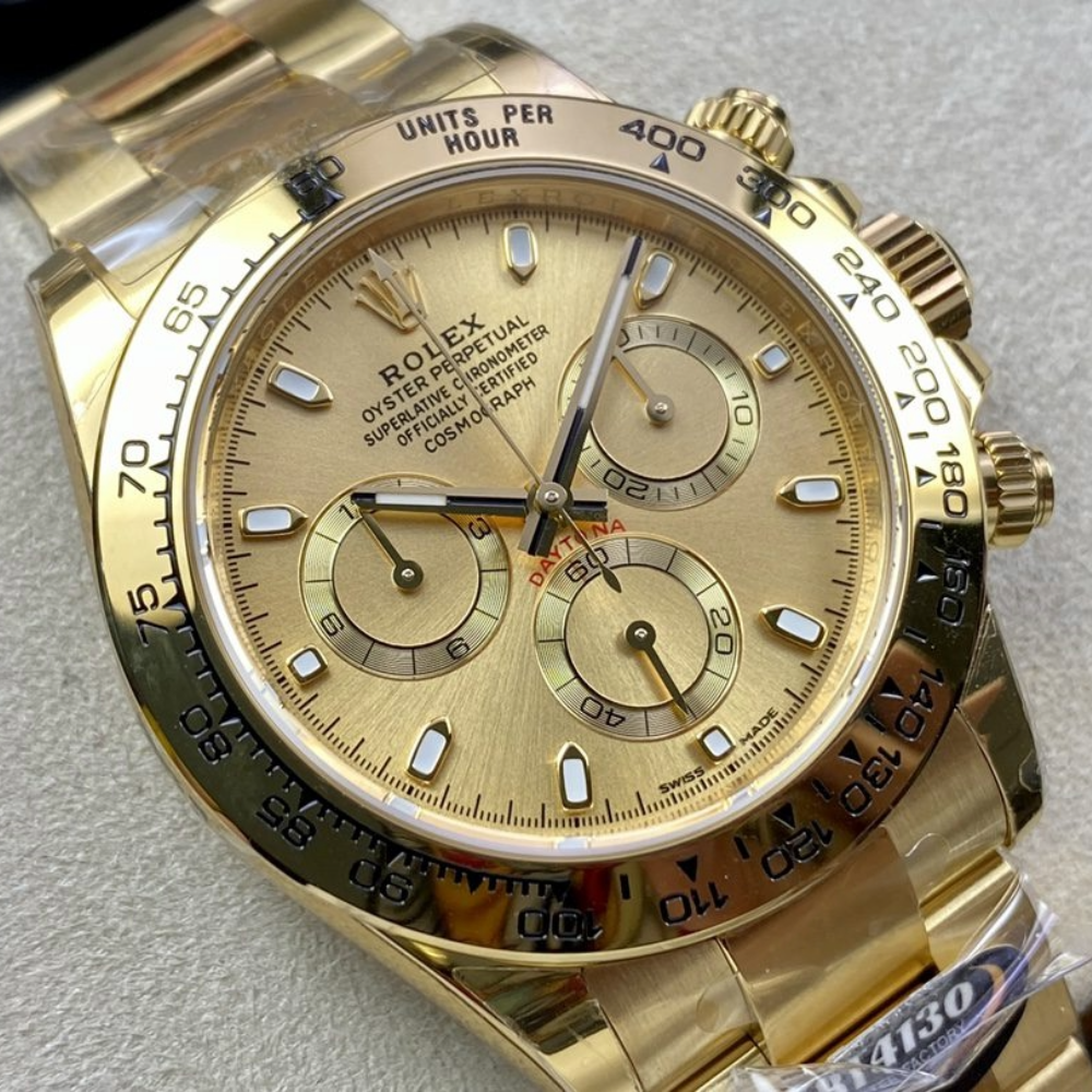 BT공장 롤렉스 데이토나  크로노그래프 샴페인 다이얼 바인덱스 YG 금통 40mm 116508