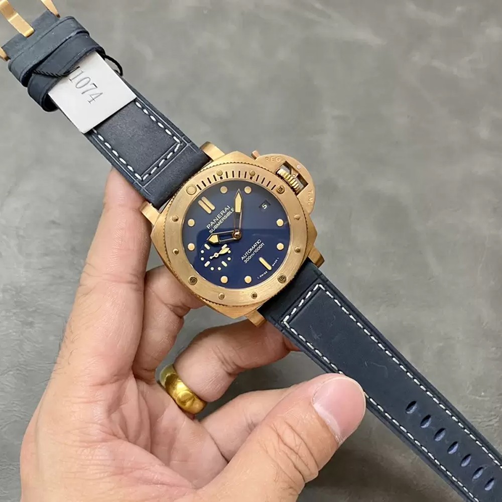 VS공장 파네라이 섭머저블 브론즈 블루 다이얼 42mm PAM01074