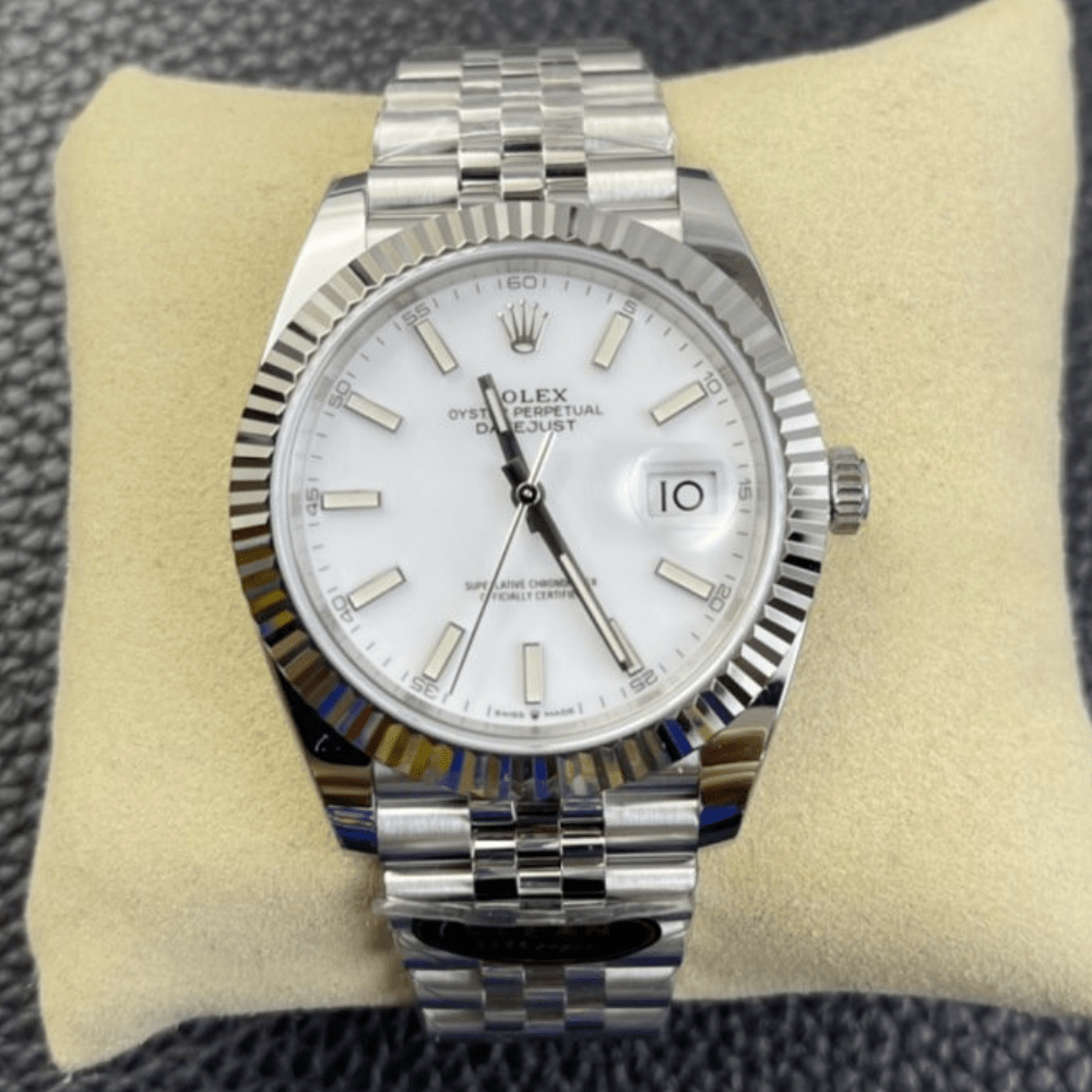 클린공장 롤렉스 데이저스트 흰판 다이얼 바인덱스 SS 쥬빌레 41mm 126334