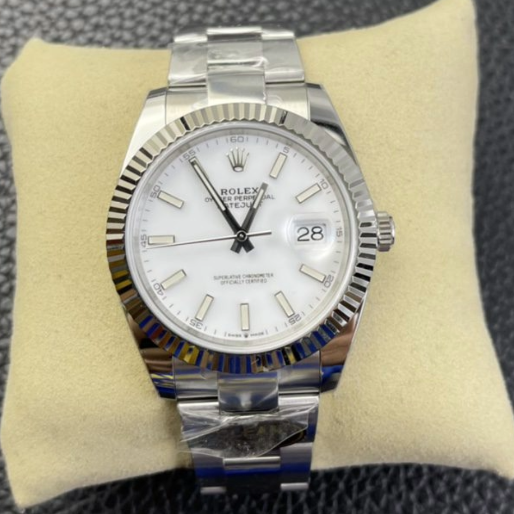 클린공장 롤렉스 데이저스트 흰판 다이얼 바인덱스 SS 오이스터 41mm 126334