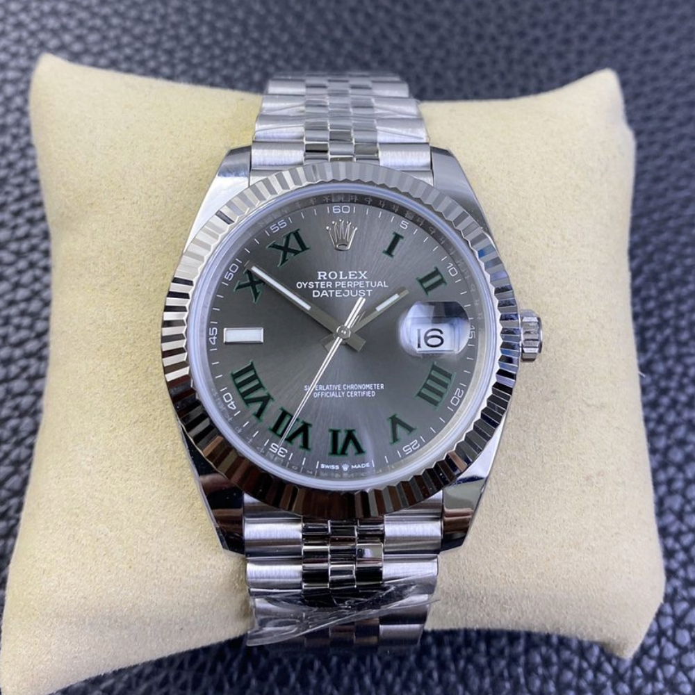 클린공장 롤렉스 데이저스트 그레이 윔블던 로만 다이얼 SS 쥬빌레 41mm 126334