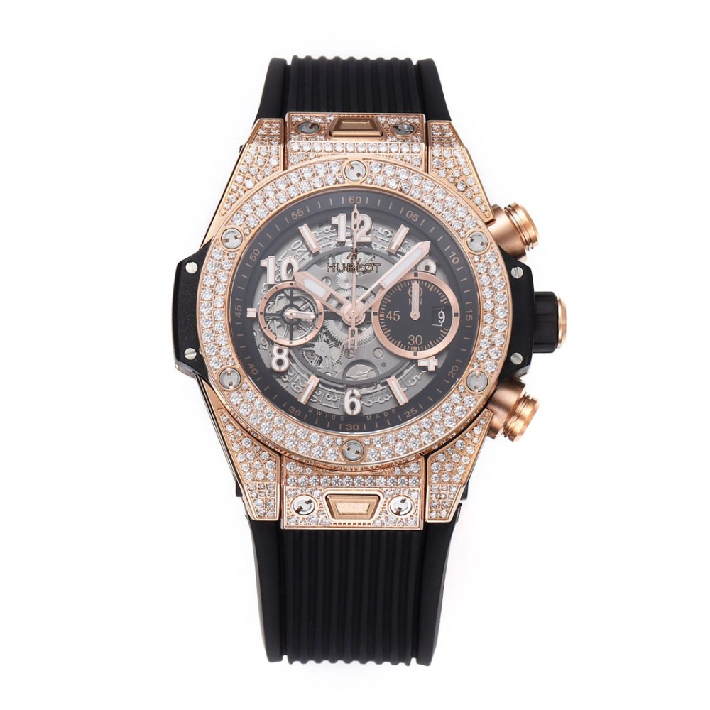 BBF공장 위블로 빅뱅 유니코 킹 골드 풀다이아 러버 스트랩 44mm 421.OX.1180.RX.1104