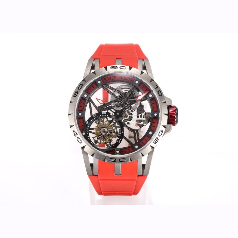 BBR공장 로저드뷔 엑스칼리버 투르비옹 스켈레톤 다이얼 티타늄 V4버전 45mm RDDBEX0479