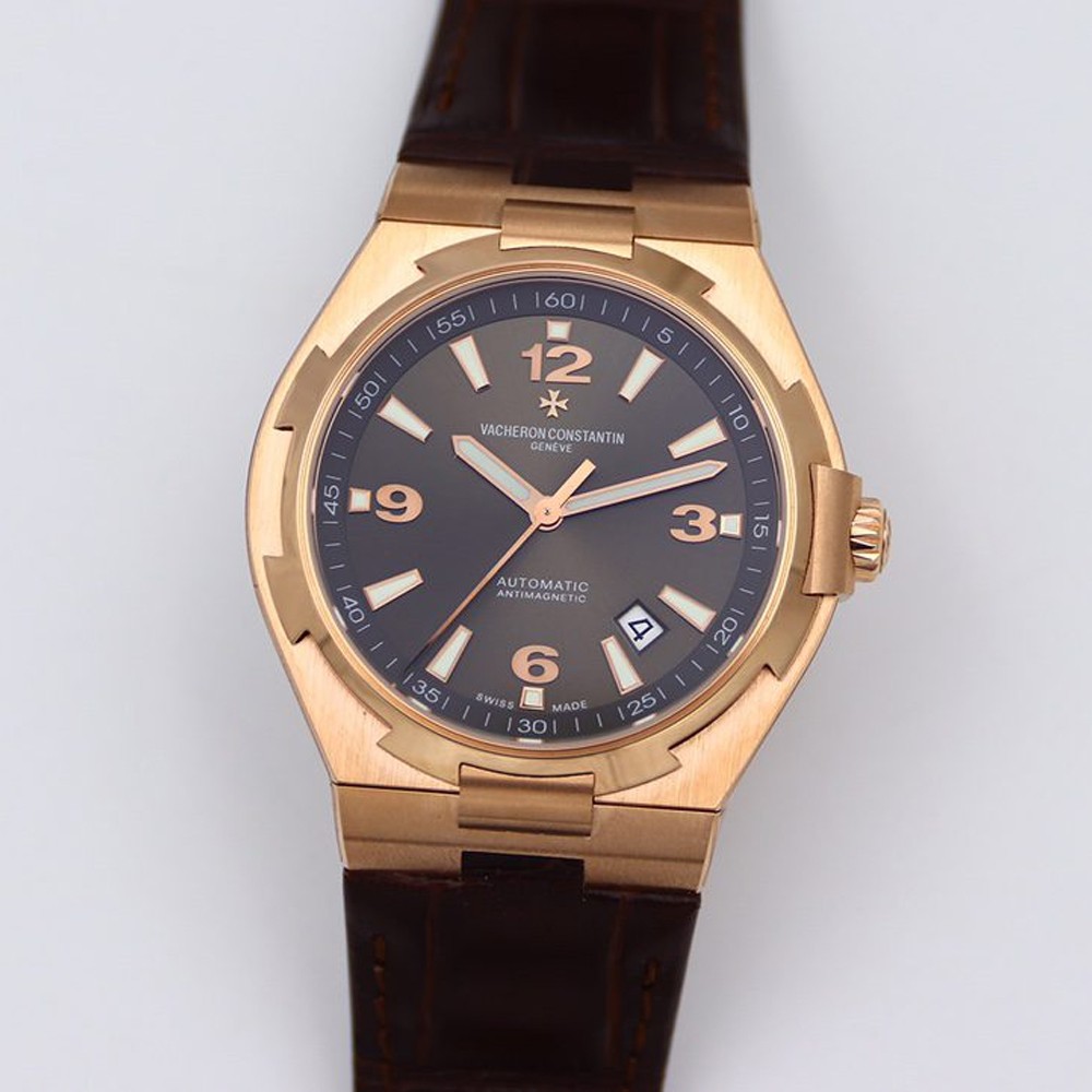 MKS공장 바쉐론 콘스탄틴 오버시즈 로즈곧드 블랙 러버 스트랩 41mm 47040/000R-9666