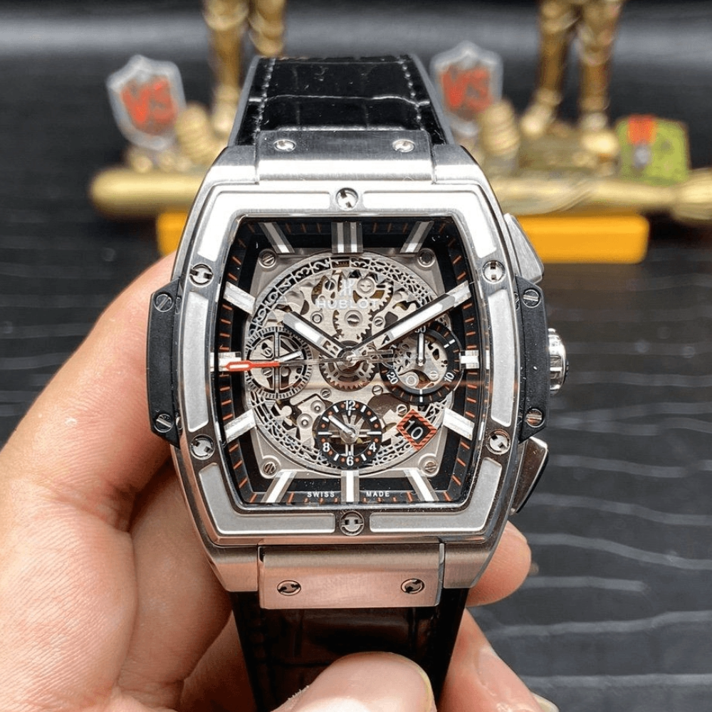 NH공장 위블로 스피릿 오브 빅뱅 크로노그래프 티타늄 가죽 스트랩 42mm 601.NX.0173.LR