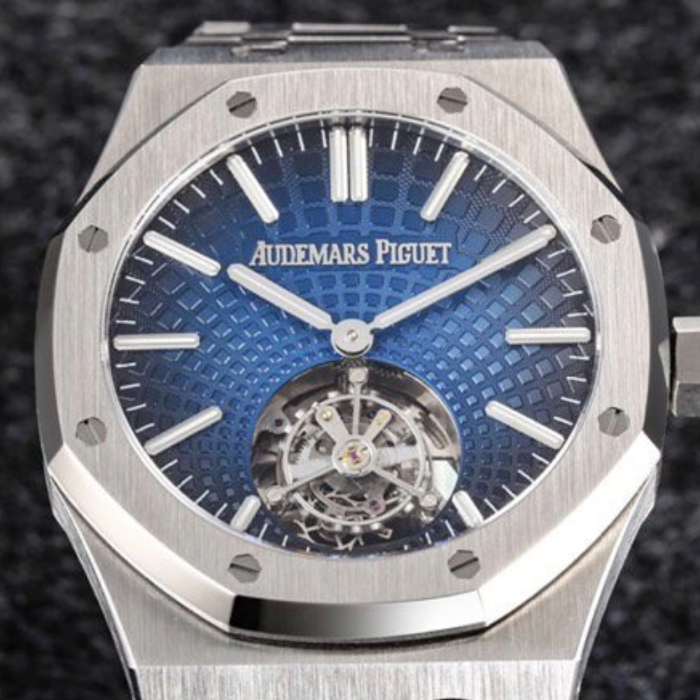 R8공장 오데마피게 로얄오크 플라잉 투르비옹 블루 다이얼 SS 브레이슬릿 41mm  26530PT