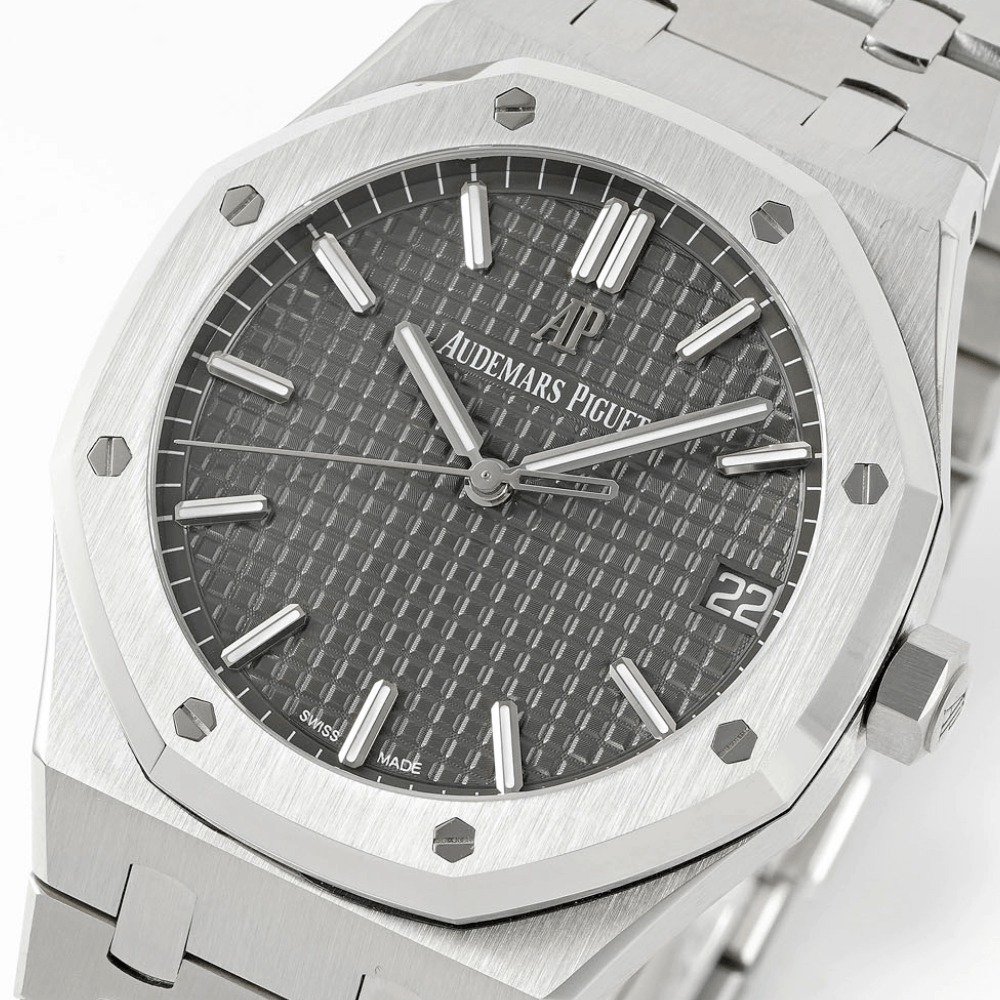 APS공장 오데마피게 로얄오크 그레이 텍스처 다이얼 SS 브레이슬릿 V3 41mm 15500