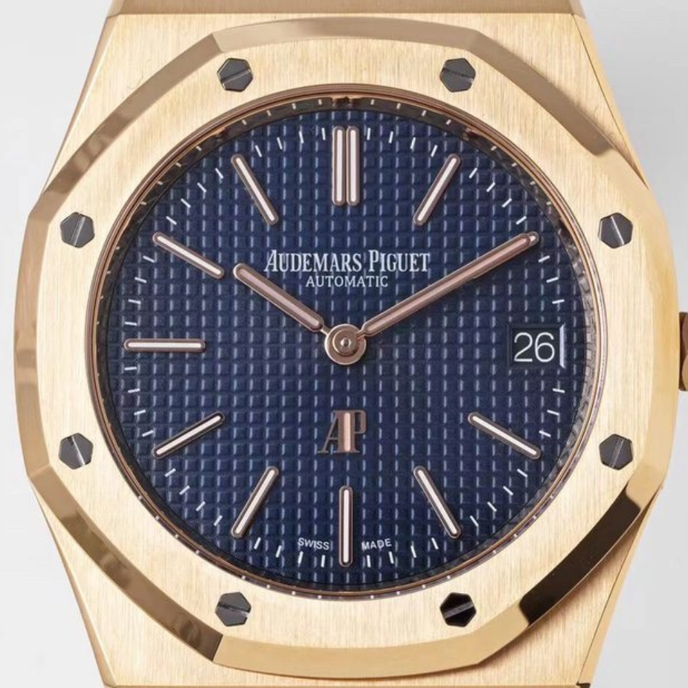 ZF공장 오데마피게 로얄오크 점보 리미티드 에디션 블루 다이얼 로즈골드 금통 39mm 15202IP