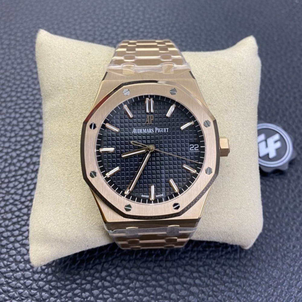 ZF공장 오데마피게 로얄오크 플라잉 블랙 다이얼 로즈골드 금통 V2 41mm 15500OR