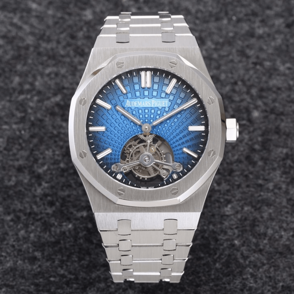 오데마피게 로얄오크 투르비옹 엑스트라씬 블루 다이얼 SS 브레이슬릿 V3 41mm 26522TI