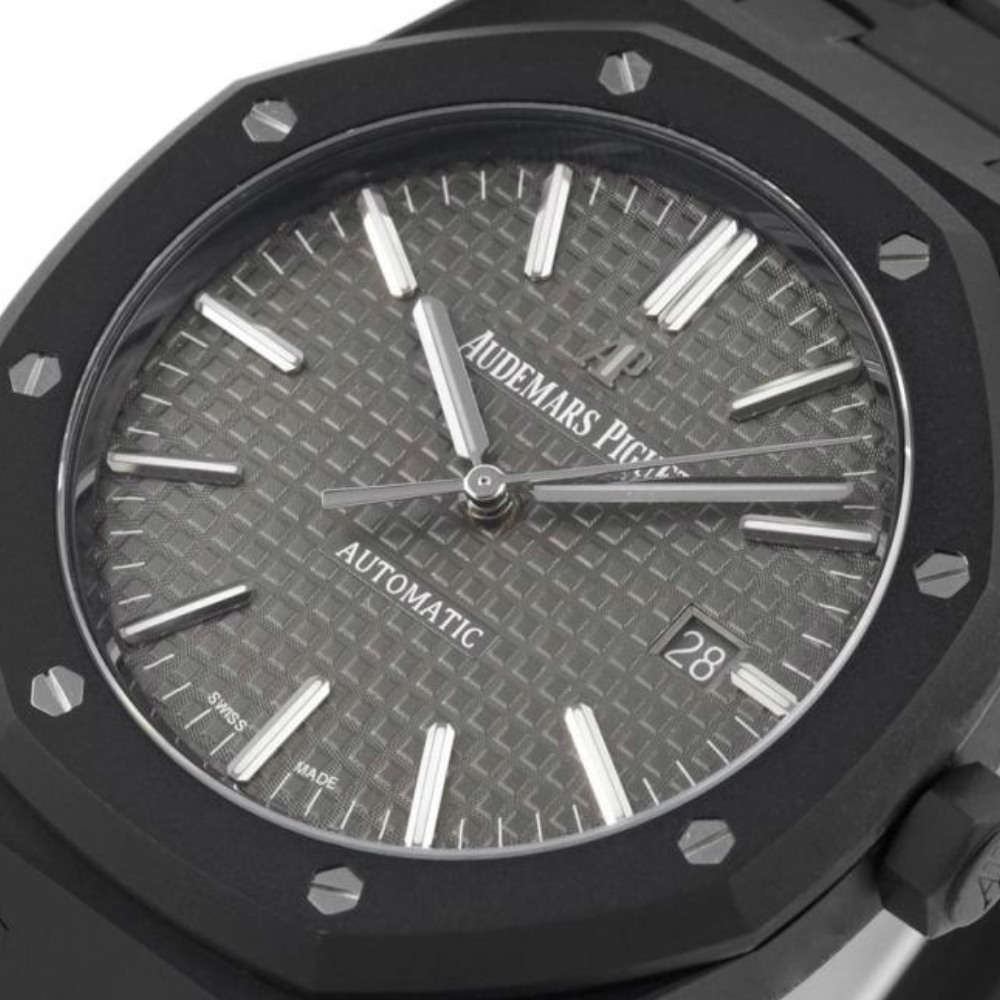 ZF공장 오데마피게 로얄오크 그레이 텍스처 다이얼 DLC 브레이슬릿 41mm 15400ST