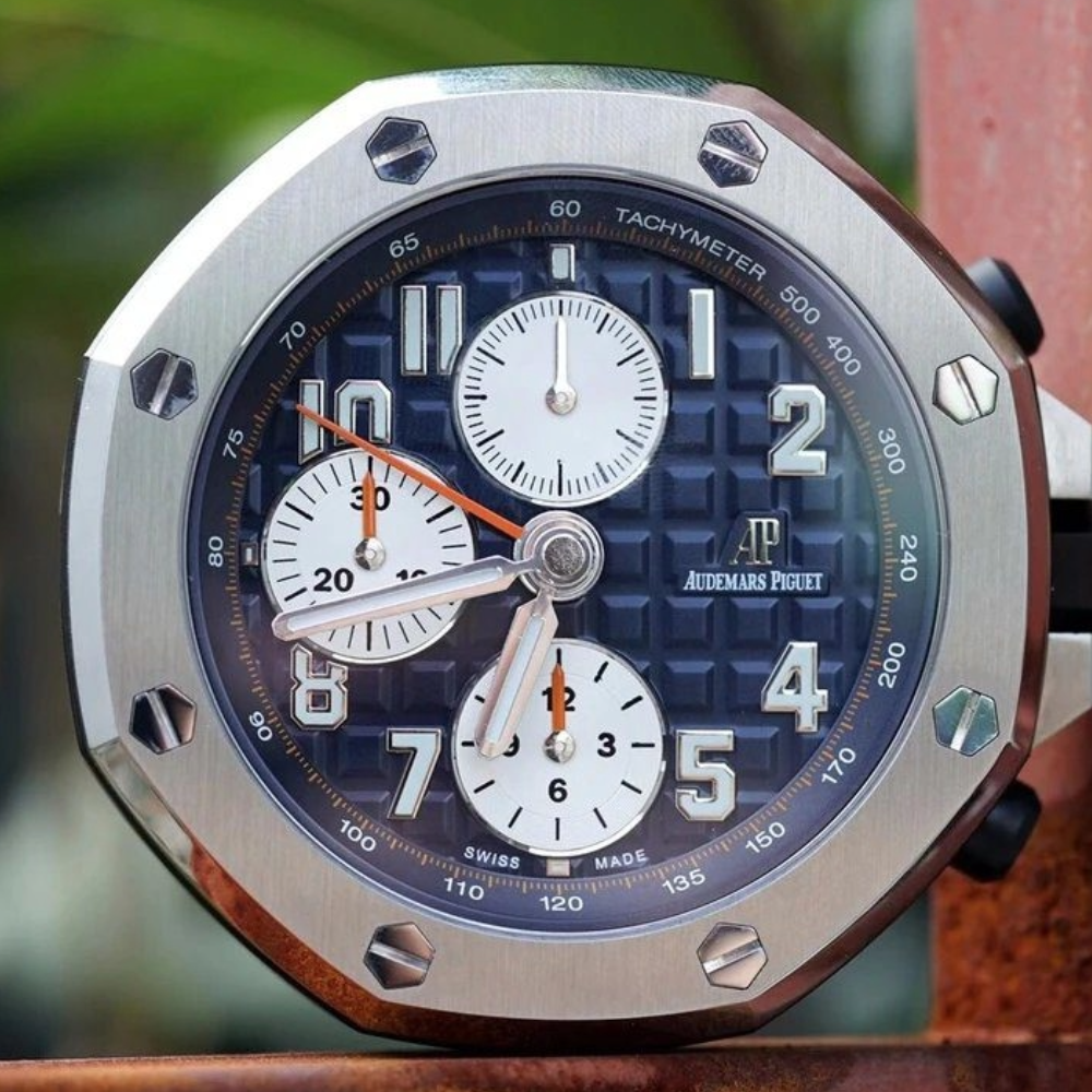 CK공장 오데마피게 로얄오크 오프쇼어 클래식 트리뷰트 블루다이얼 스틸 탁상시계 26470