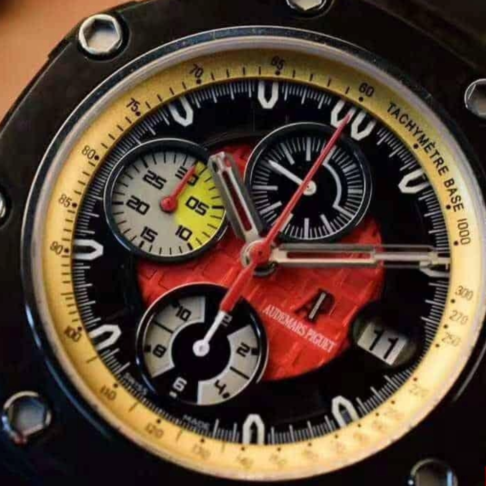 JF공장 오데마피게 로얄오크 오프쇼어 그랑프리 한정판 카본 블랙 가죽 스트랩 V2 44mm GP26290