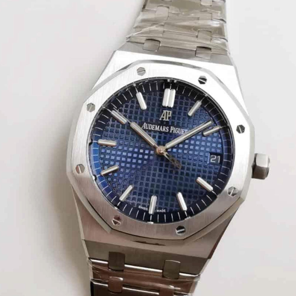 OM공장 오데마피게 로얄오크 블루 다이얼 스틸 SS 브레이슬릿 41mm 15500ST