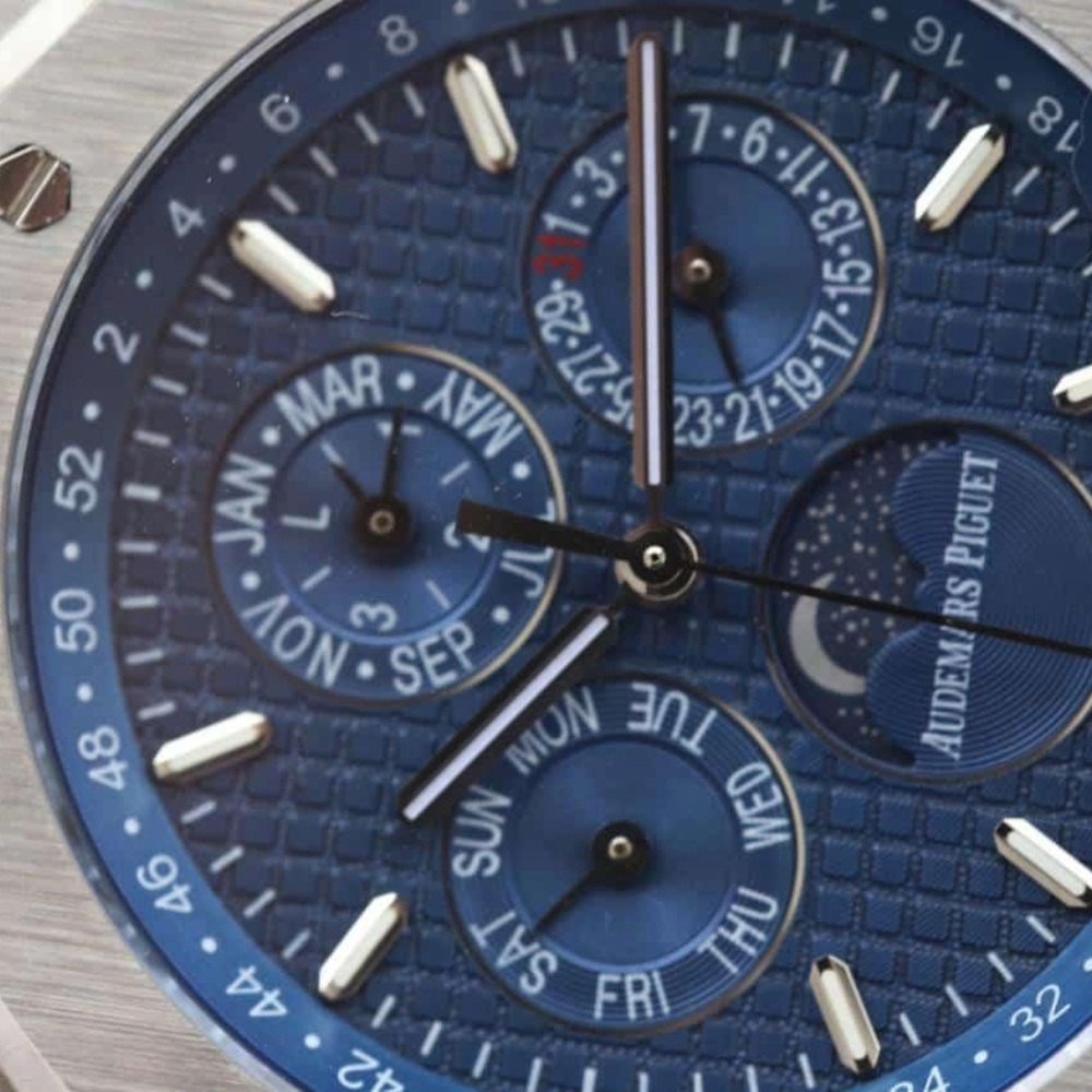 JF공장 오데마피게 로얄오크 퍼페츄얼 블루 다이얼 스틸 SS 브레이슬릿 41mm 26574ST