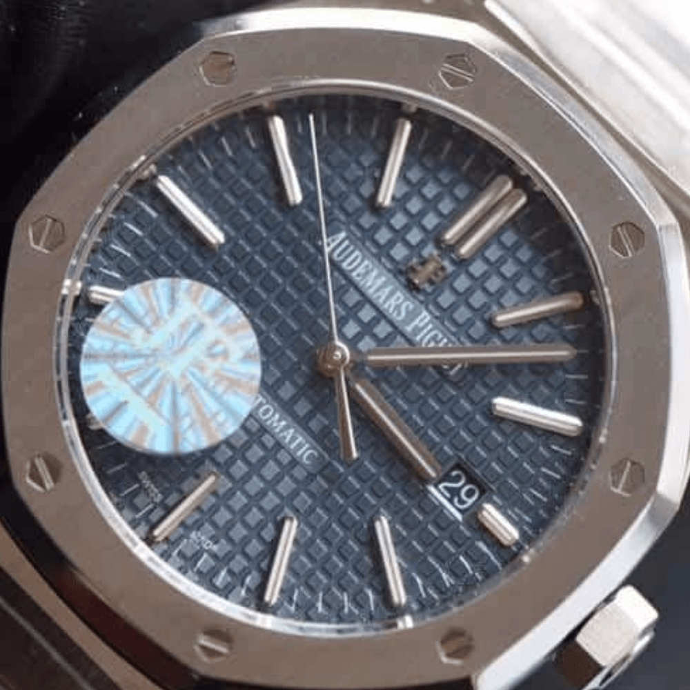 JF공장 오데마피게 로얄오크 블루 다이얼 스틸 SS 브레이슬릿 V5 41mm 15400ST