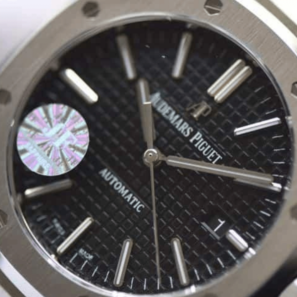 JF공장 오데마피게 로얄오크 블랙 다이얼 스틸 SS 브레이슬릿 V5 41mm 15400ST