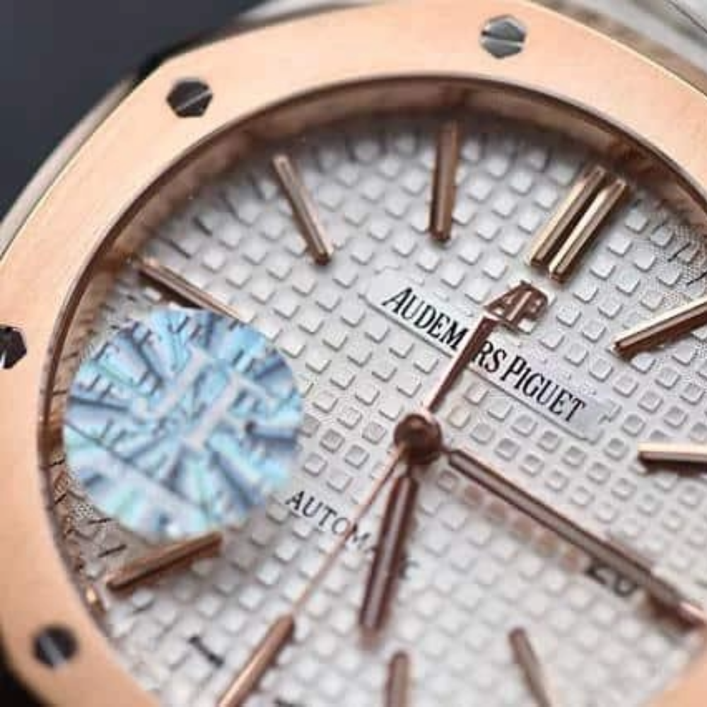 JF공장 오데마피게 로얄오크 화이트 다이얼 로즈골드 콤비 V3 42mm 15400