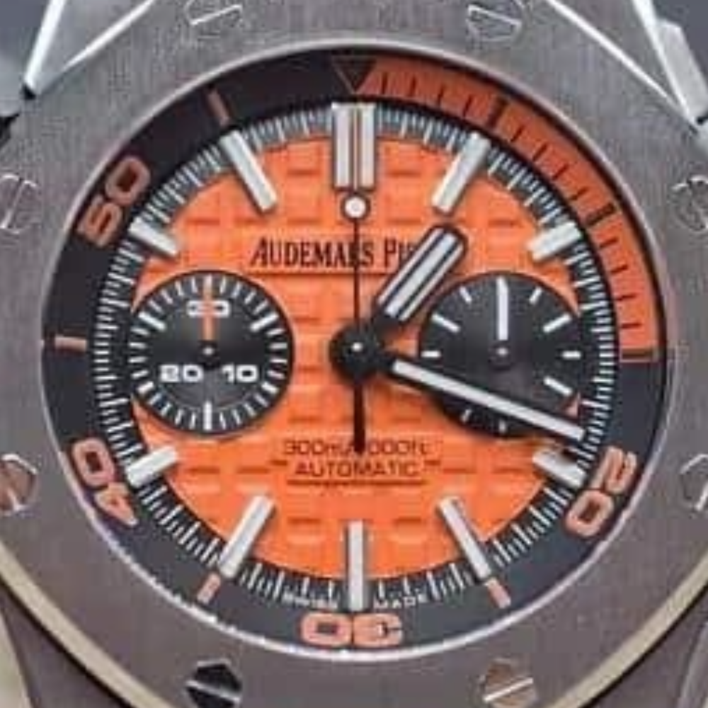 JF공장 오데마피게 로얄오크 오프쇼어 다이버 오엔지 다이얼 스틸 러버 스트랩 V2 42mm 26703ST