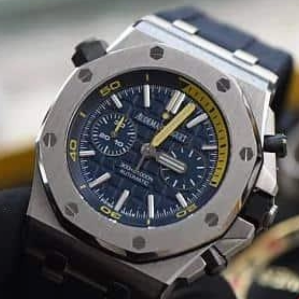 JF공장 오데마피게 로얄오크 오프쇼어 다이버 블루 다이얼 스틸 러버 스트랩 V2 42mm 26703ST