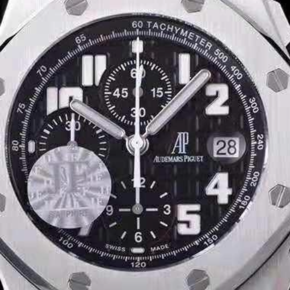 JF공장 오데마피게 로얄오크 오프쇼어 블랙 다이얼 스틸 SS 브레이슬릿 42mm 26170ST