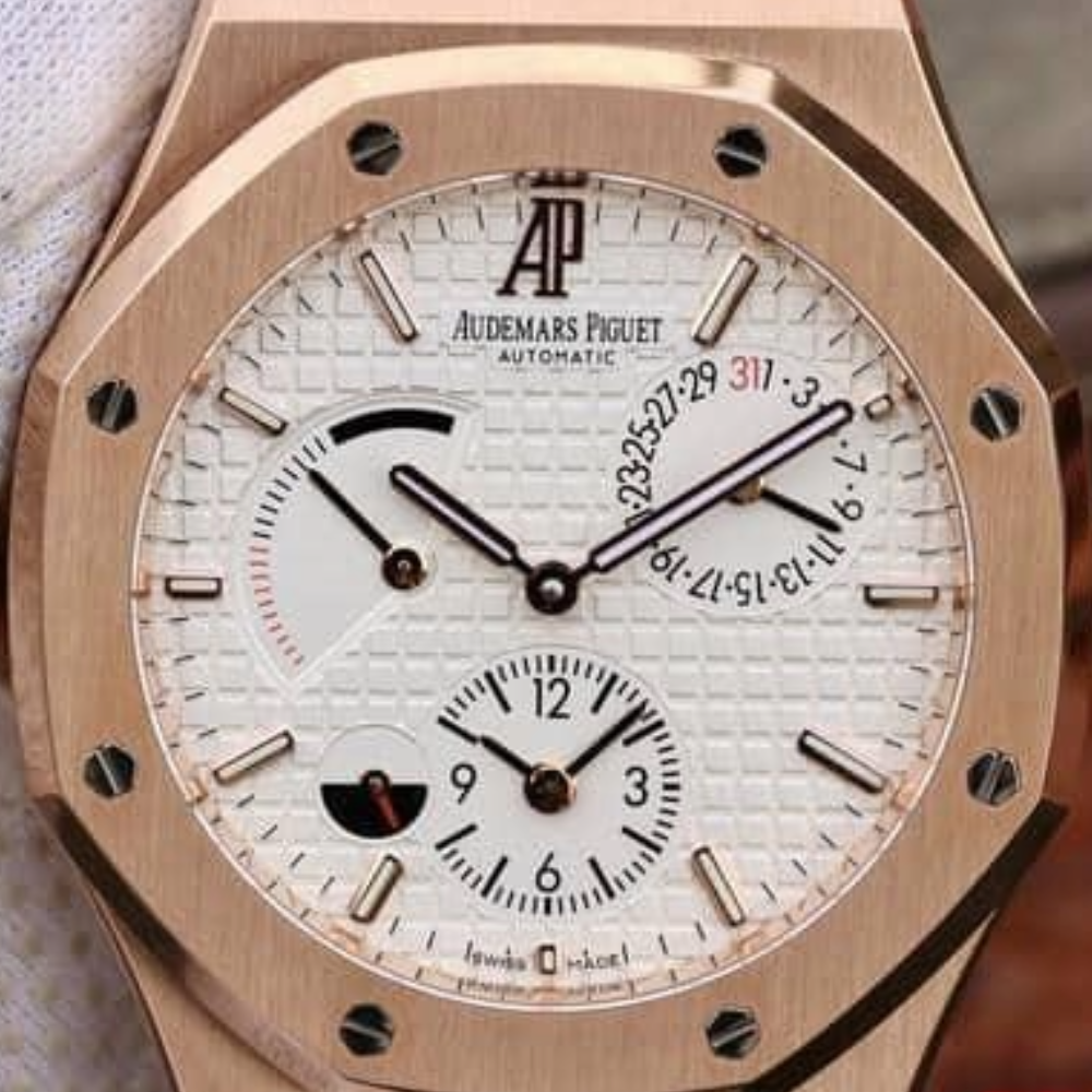 TWA공장 오데마피게 로얄오크 화이트 텍스처 다이얼 로즈골드 금통 41mm 26120