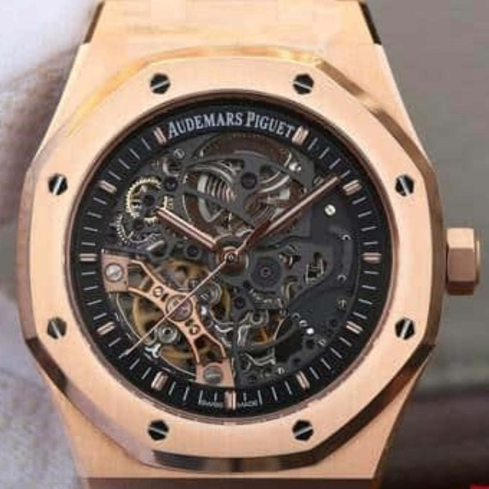 JF공장 오데마피게 로얄오크 스켈레톤 다크그레이 다이얼 로즈골드 금통 41mm 15407OR