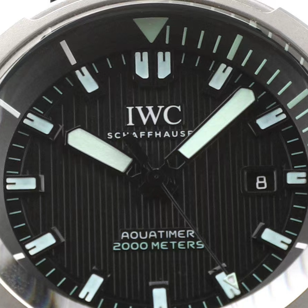 ZF공장 IWC 아쿠아타이머 오토매틱 2000 티타늄 블랙/화이트 다이얼 46mm IW358002